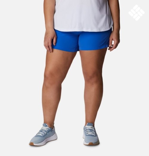 Women's Columbia PFG Coral Point III Shorts Blue | Plus Size CA-DC6A8